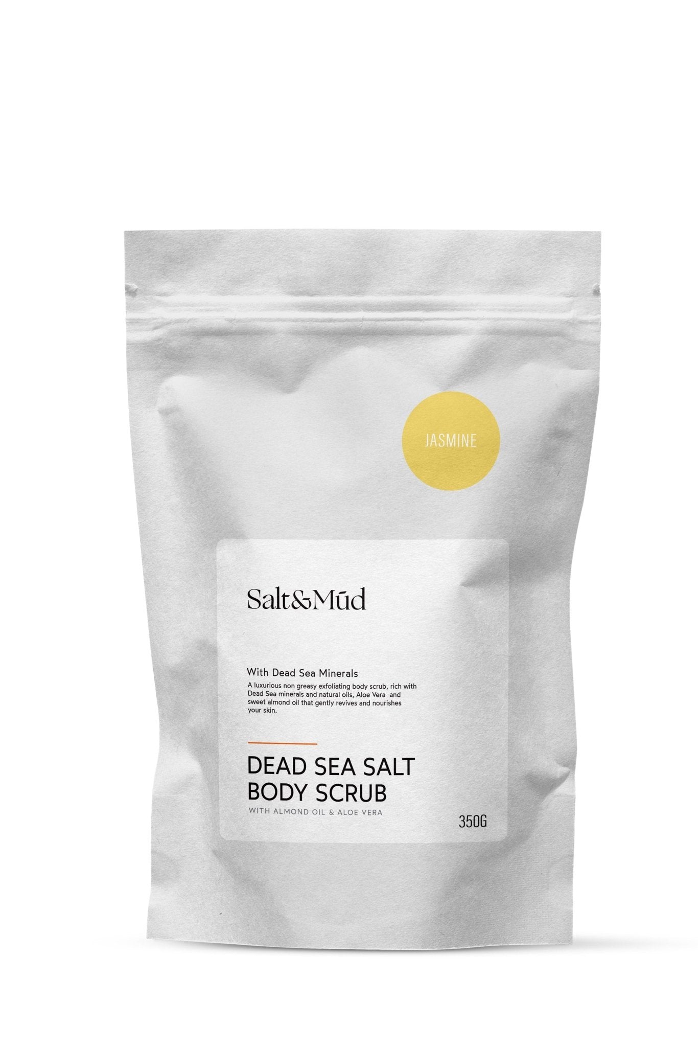 Dead Sea Salt Body Scrub Jasmine 350G - Salt And Mud